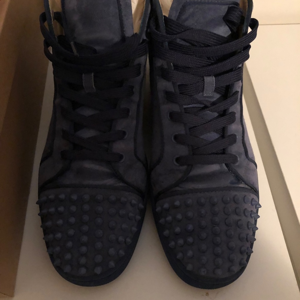 Christian Louboutin Lou Spikes Orlato Flat Sneakers - Picture 4 of 13